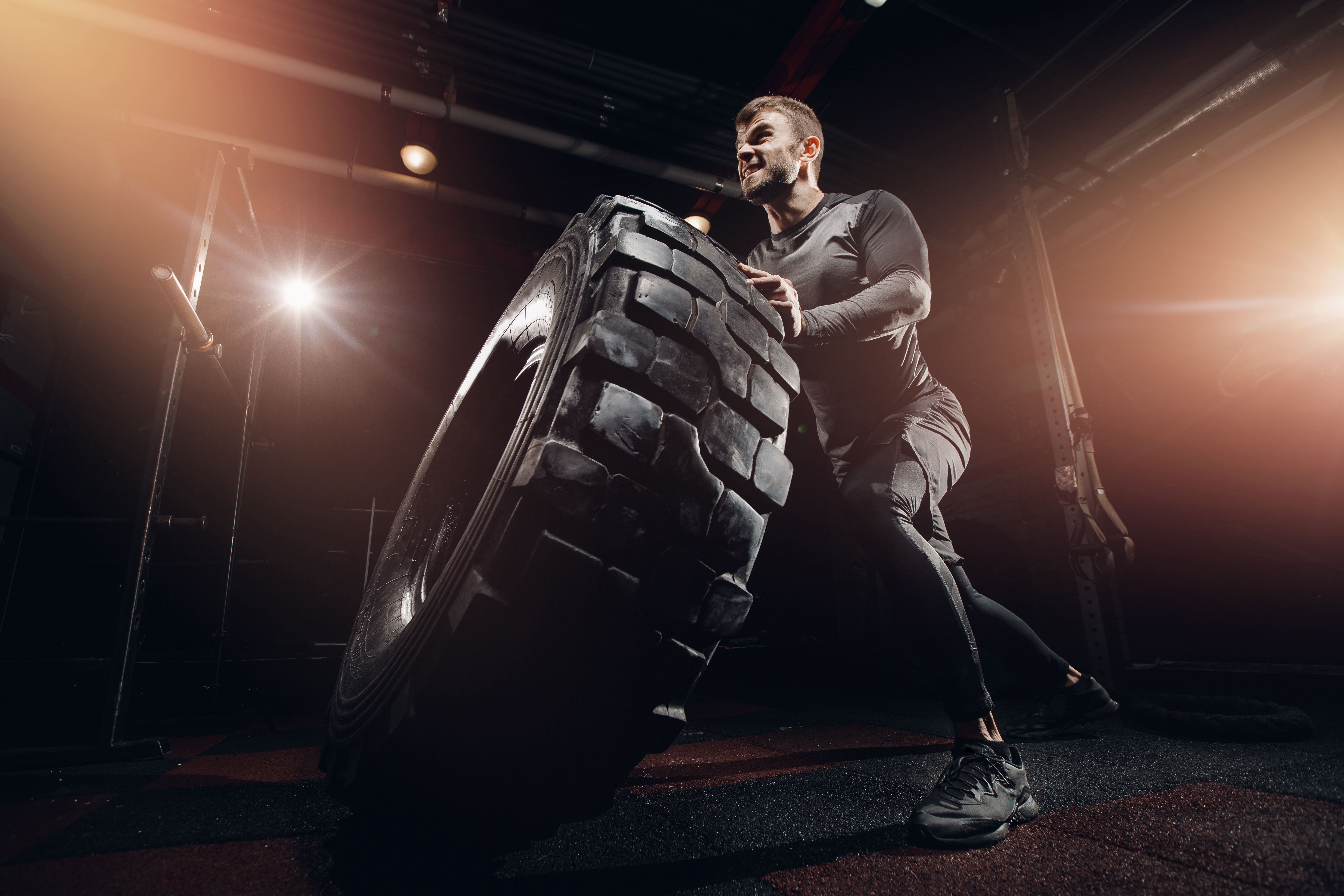 Man training at Iron Forge
